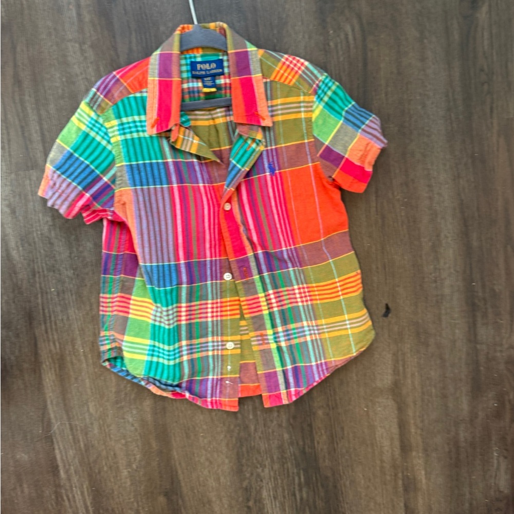 Polo by Ralph Lauren Kids Vibrant Multicolor Plaid Shirt